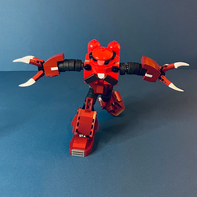 Gundam Kampfer Mecha Building Blocks Set Iconic Red Mobile Suit Detailed Collector’s Item Compatible with Major Brick Brands