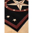 thumbnail image 4 of Texas Western Star Rustic Cowboy Decor Brown and Black Area Rug, 4 of 4