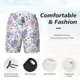 thumbnail image 3 of Balery Lavender Flowers Bañador para hombre, shorts de playa de secado rápido con entrepierna y forro de compresión-Small, 3 of 6