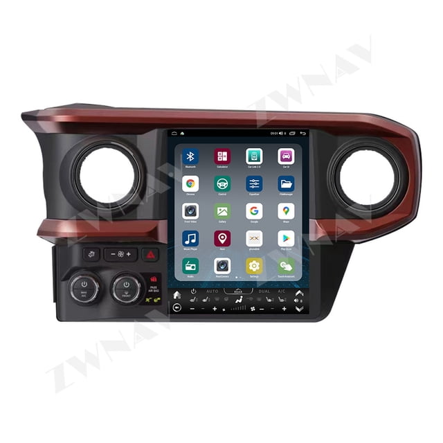 ZWNAV 12.1 inch QLED Touch Screen Android 13 For Toyota Tacoma 2016-2022 GPS Navigation Wireless Carplay Radio Player Head Unit