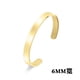 thumbnail image 3 of New Classic Simple Men Bracelet Open Adjustable Glossy Stainless Steel Bracelet BR1133, 3 of 5