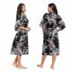 thumbnail image 1 of Women Luxury Soft Silk Satin Kimono Robe Gown Long Bathrobe Nightwear Sleepwear-2025, 1 of 3