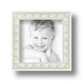 thumbnail image 2 of ArtToFrames 4" x 4" White Square Star Emboss Picture Frame, 4x4 inch White Wood Poster Frame (WOM-5125),  Pack, 2 of 7
