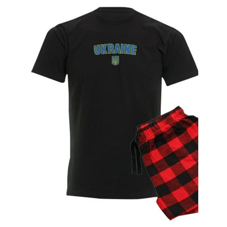 

CafePress - Ukraine Flag Vintage Men Women Kids Ukrain Pajamas - Men s Dark Pajamas