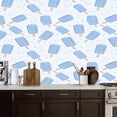 thumbnail image 2 of Peel and Stick Wallpaper Blue Star Ice Cream Design Wall Mural 17.7in x 9.8ft Self Adhesive Removable Wall Paper Renter Friendly Wallpaper for Nursery Bedroom Cabinets, 2 of 8