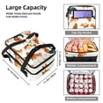 thumbnail image 3 of Squirrel Double Layered Insulated Lunch Bag with Two Compartments | Large Capacity Lunch Bags for Men Women | Handheld Refrigerated Lunch Bag 7.1x11.4x16.1 inches, 3 of 6