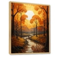thumbnail image 2 of Designart "Bold Yellow Forest Giants Painting II" Landscape & Nature Floater Framed Canvas Print, 2 of 7