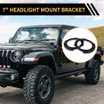 thumbnail image 3 of Ofertas Únicas 1 Par Soporte de Montaje de Faro Redondo de 7 Pulgadas para Jeep Wrangler JK 2007-2017, 3 of 6