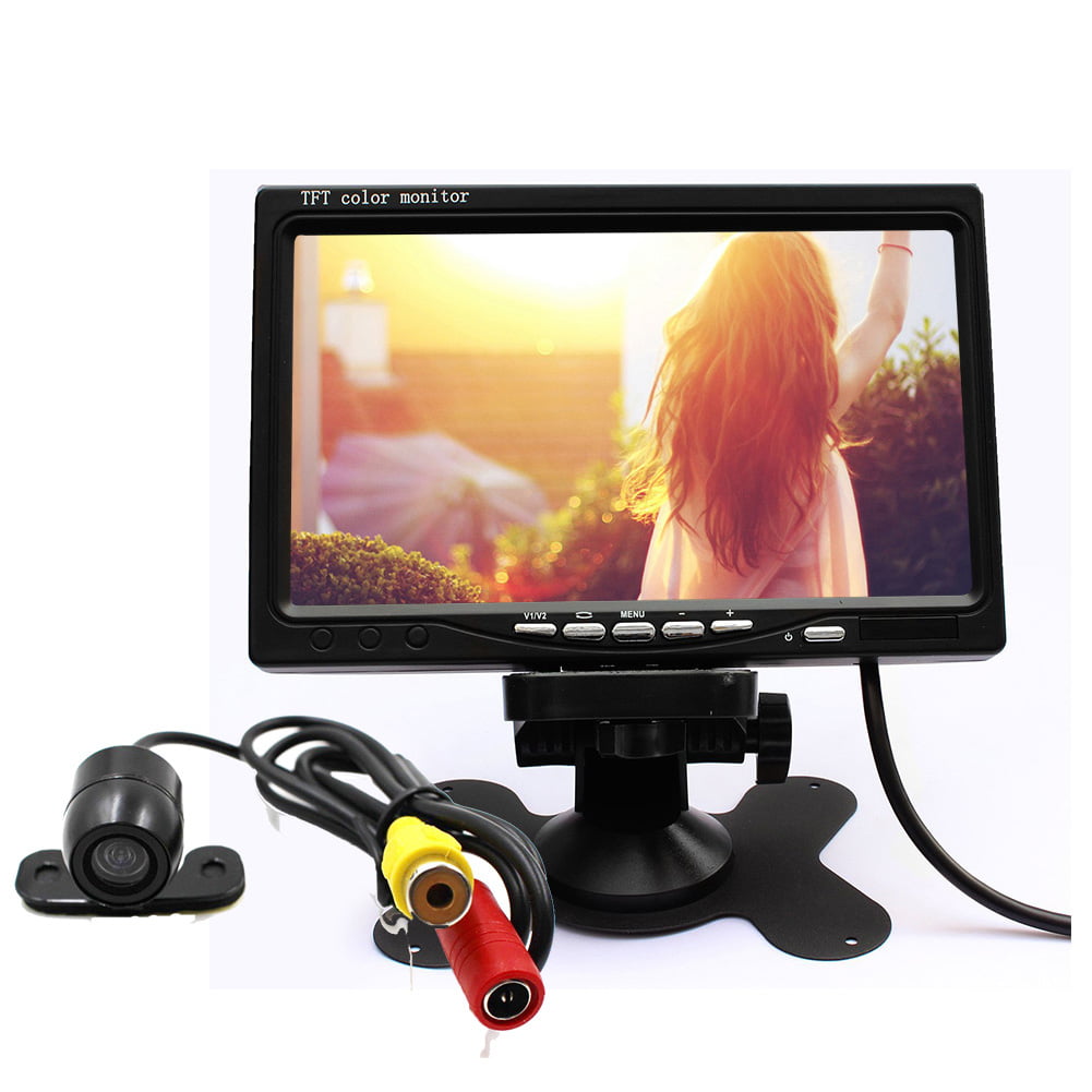 7" HD 12-24V Full View Rear Reversing Display Touch Monitor w/Bluetooth AV1/ AV2