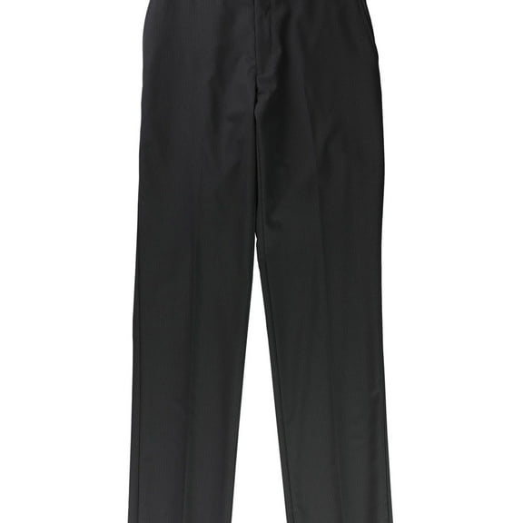 Tags Weekly Mens Pin Stripes Dress Pants Slacks, Black, 32W x UnfinishedL