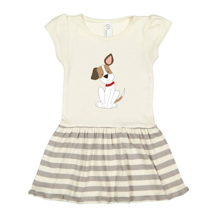 

Inktastic Dog with Ear Up Gift Toddler Girl Dress