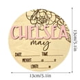thumbnail image 4 of Birth Announcement Plaque Engraved Ornamental Cute Baby Name Reveal Sign Keepsake for Photo Props, 4 of 12