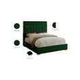 thumbnail image 2 of Meridian Furniture Becca Metal and Velvet Queen Bed in Green, 2 of 3