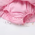 thumbnail image 6 of IBTOM CASTLE Toddler Baby Girls 1st Birthday Outfit Princes Dress with Diaper Cover Lace Ruffles Romper Tutu for Cake Smash Photo Shoot 12-18 Months Pink Butterfly, 6 of 8