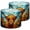 Color 2, variant on Linen Drum Lamp Shades Mountain Landscape Vibrant Stained Glass Style 13" x 13" x 10" Lampshade for Table Lamps Floor Lamps Lamp Shade Replacement Easy Assembly Required