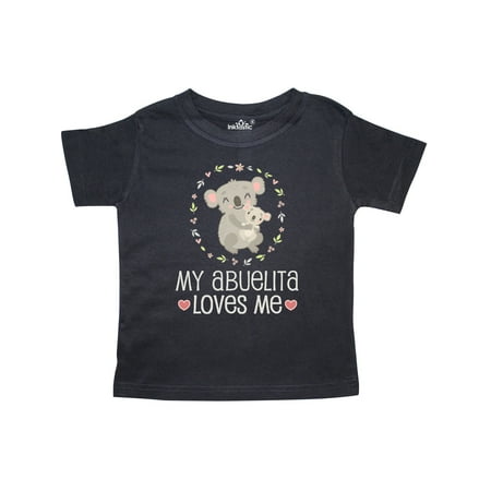 

Inktastic My Abuelita Loves Me Girls Gift Toddler Toddler Girl T-Shirt