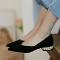 thumbnail image 2 of Ballerines d'Automne pour Femmes à Talon Perlé, Chaussures Habillées à Bout Pointu, 2 of 4