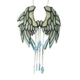 thumbnail image 1 of Angelic Feathers Stained Glass Hand-Made Wind Chimes Home Decoration HU5485, 1 of 2