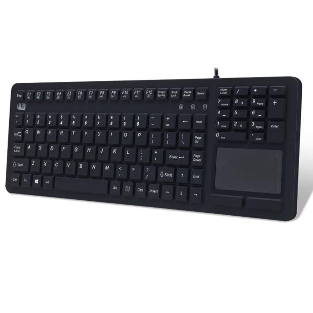 Adesso SlimTouch 270 – Antimicrobial Waterproof Touchpad Keyboard ...