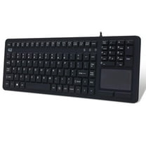 Adesso AKB-270UB Antimicrobial Waterproof Touchpad Keyboard - Cable Connectivity - USB Interface - 108 Key - English (US