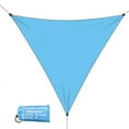 thumbnail image 4 of 10x10x10FT Sun Shade Sail Triangle Canopy, Waterproof Canopy Pergolas Top Patio Cover, Permeable UV Block Fabric Durable Outdoor(Blue), 4 of 10
