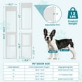 thumbnail image 6 of MOPHOTO Dog Door for Sliding Glass Door, Adjustable Height 80.7''-86.5'' Doggy Door for Sliding Door, No Drilling Install, Sliding Pet Door with Lock for Renters and Apartments Patio (Large-Tall), 6 of 7