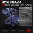 thumbnail image 2 of Interior Front/Rear Driver & Passenger Door Handle - Compatible with 1995-1999 Chevrolet GMC C1500 K1500 Suburban, C2500 K2500 Suburban, 95-00 C3500 K3500, 95-02 C3500HD, C5500 - Blue - OEM 15708045, 2 of 5