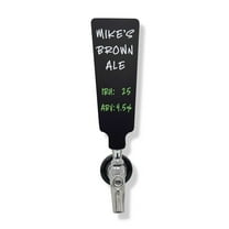 Andle's Tap Handle with Black Dry-erase Chalkboard Surface.
