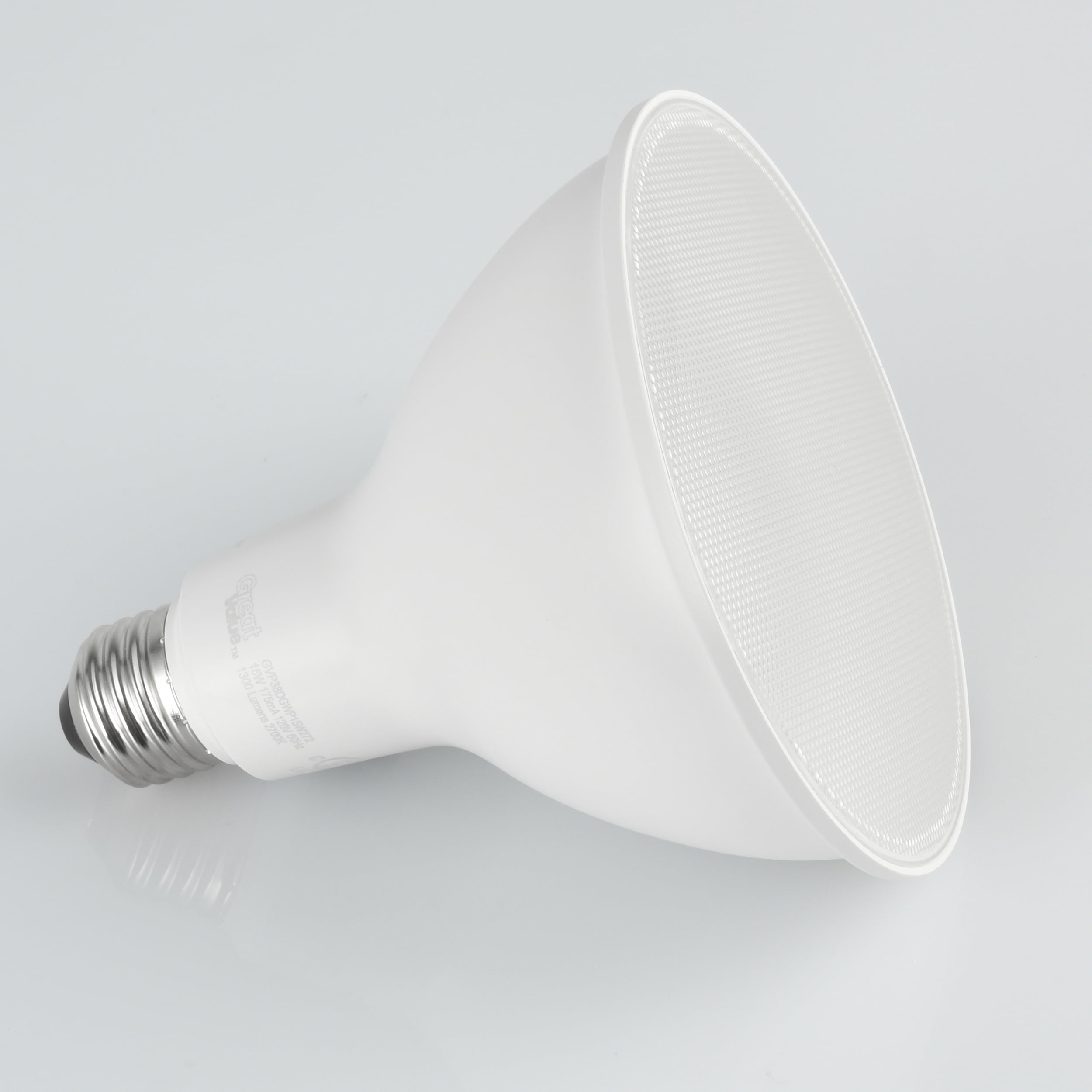 Great Value PAR38 LED Flood Light Bulbs, 15-Watt (120W Equivalent), Daylight White, Dimmable, E26 (2Pack)