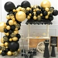 thumbnail image 1 of 167Pcs Blue Balloon Garland Arch Kit Reusable Birthday Balloon Set Latex Ocean Blue Gold Balloons Prop Decoration Balloon Party Background Balloon for Wedding Party Birthday, 1 of 8