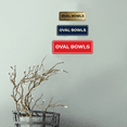 thumbnail image 2 of Signs ByLITA Oval Bowls Sign (Brushed Silver) - Medium, 2 of 7