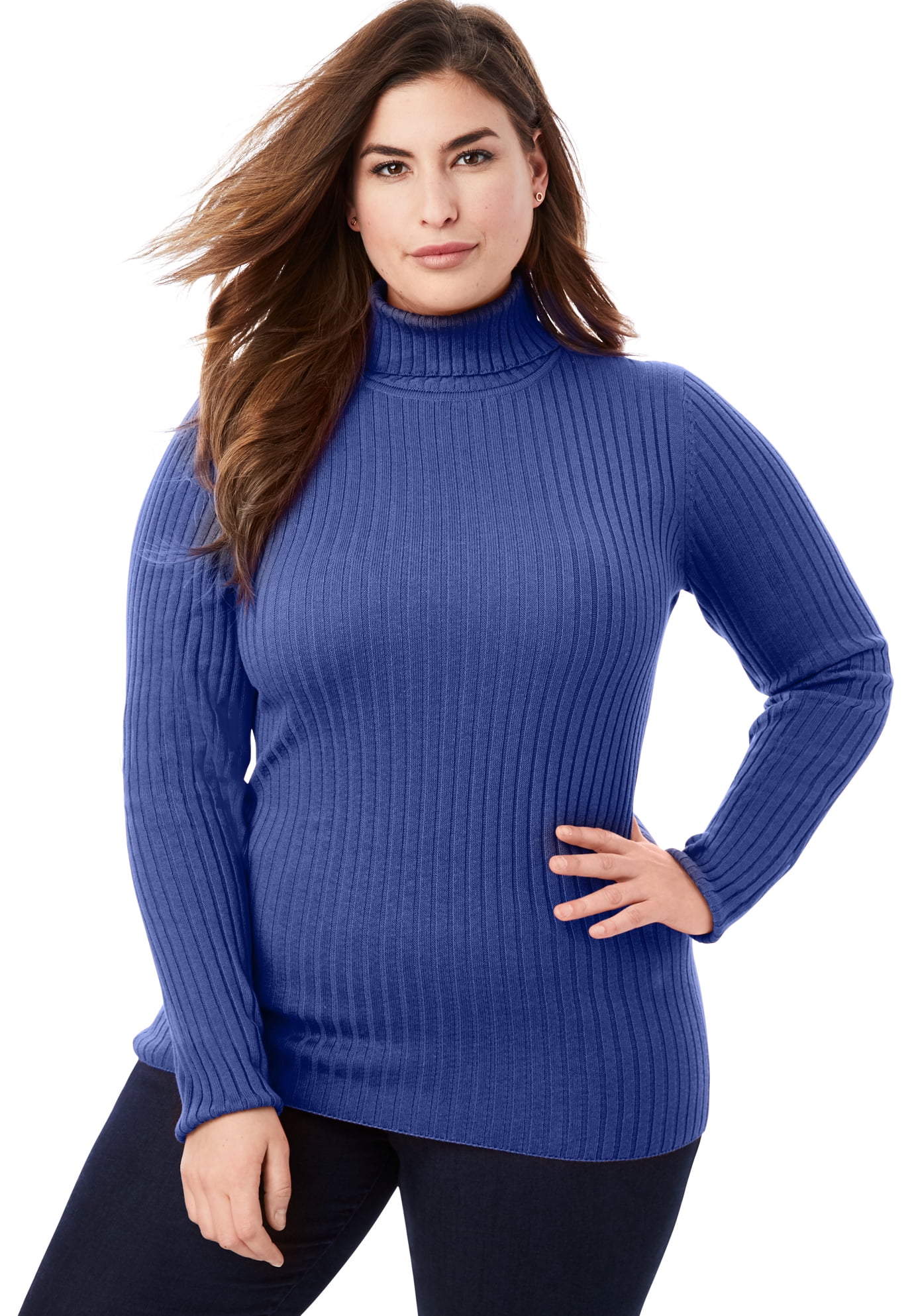 Jessica London Women's Plus Size Ribbed 