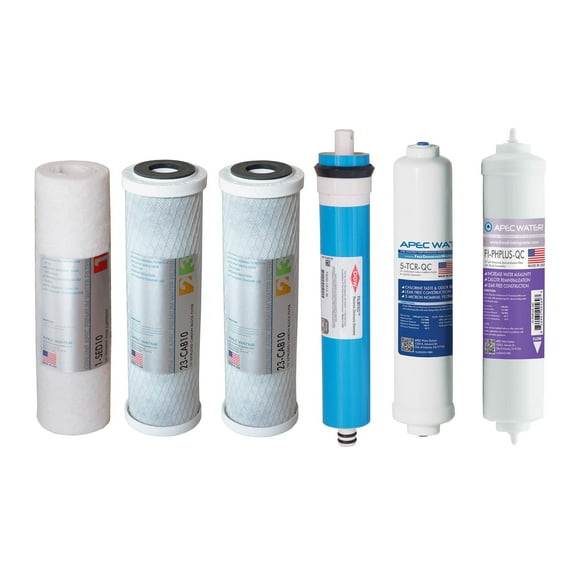 APEC 90 GPD Complete Replacement Filter Set for Ultimate Series Alkaline Reverse Osmosis Water Systems (Filter-MAX-PH)
