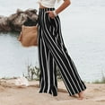 thumbnail image 5 of Mohiass Wide Leg Dress Pants for Women Business Casual Elastic Waist Comfy Work Pants Baggy Lounge Pants Trousers with Pocket Dark Gray 2XL, 5 of 7
