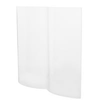 Homoyoyo Clear Acrylic Fan Shaped Paperweight Book Holder for Office Reading Desk Decor