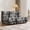 Black and White, variant on Oversized Bean Bag Chair 2-Seater Bean Bag Sofa Teddy Fabric Caterpillar Sofa, Fireside Beanbags Comfy Chair for Living Room, Bedroom, Game Room, Purple