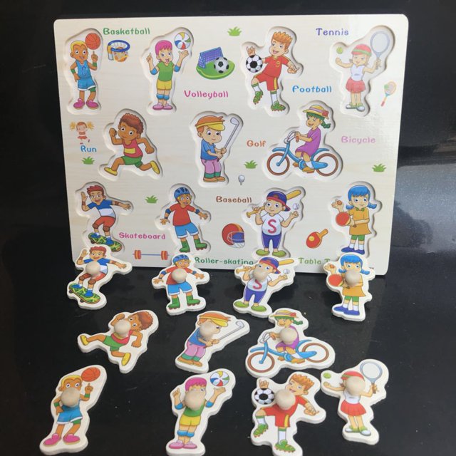 Rompecabezas de educación temprana, juguetes educativos para niños, rompecabezas para bebés, panel de clavos, tablero de agarre manual de emparejamiento cognitivo de 1 a 4 años
