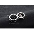 thumbnail image 2 of Couple Necklace with Pentagram Pendant and Zodiac Design, Silver/Rose Gold with Zirconia Inlay, 2 of 2