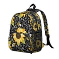thumbnail image 4 of Floral and Bee Students Backpack - Rustic Yellow Sunflower and Butterfly Pattern with Vintage Farmhouse Style, Lightweight Waterproof School Bag for Students, 4 of 6