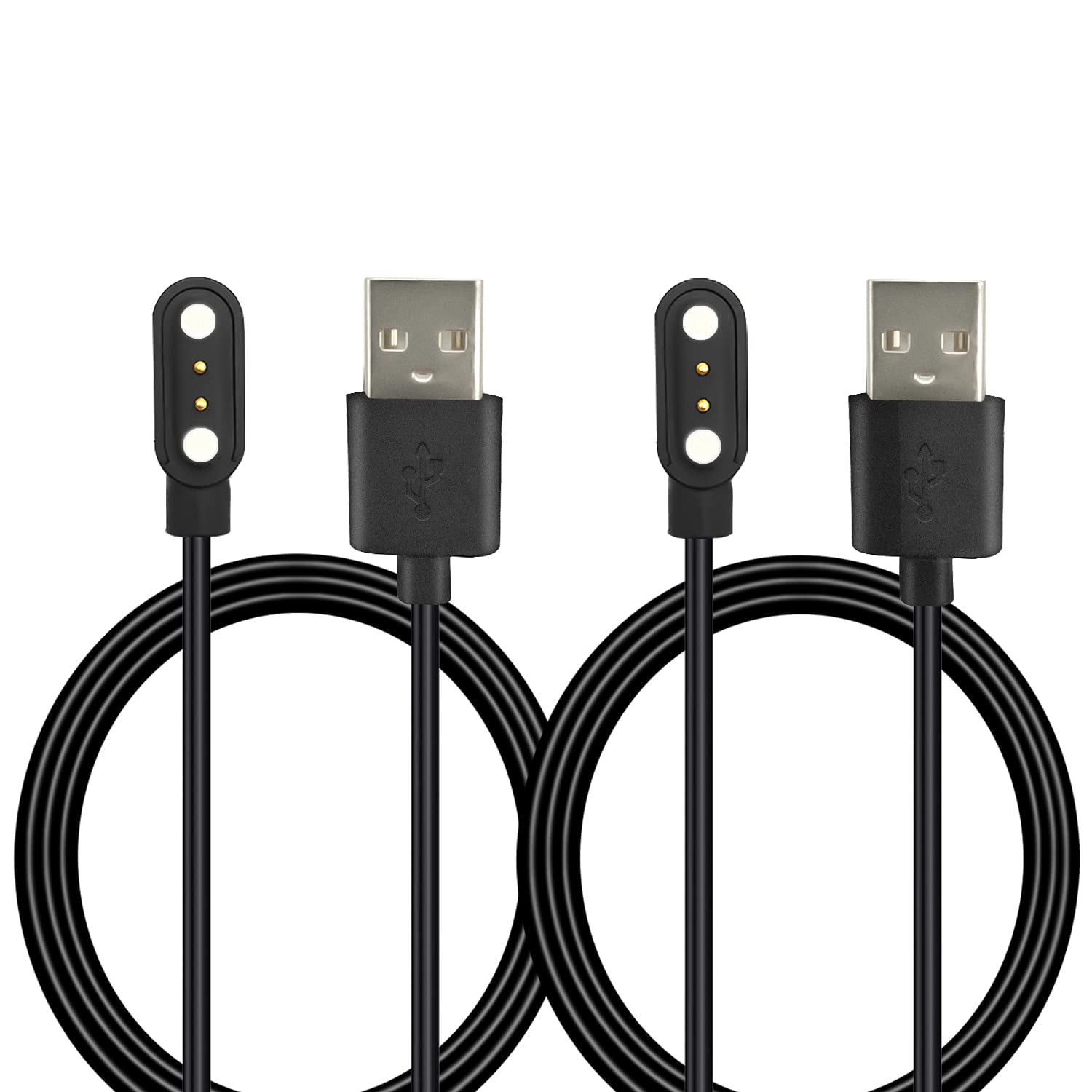 Smart Watch Charger Cord [2 Pack], 2 Pin 3.3Ft USB Fast