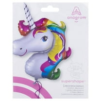 Rainbow Unicorn Shape 33 Inch Foil Mylar Balloon [31299]