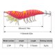 thumbnail image 4 of Señuelo Luminoso para Pesca Mar Camarón Patas Blandas Anzuelos Calamar Cebo () Rosa, 4 of 4