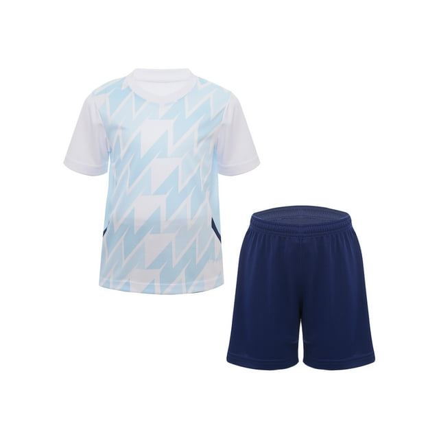 LiiYii Ensemble de T-Shirts à Manches Courtes et Shorts en Mesh pour Garçons, Séchage Rapide, Course, Basketball, Blanc 3TP