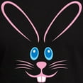 thumbnail image 3 of CafePress - Pink Bunny Face Men's Fitted T Shirt (Dark) - Men's Fitted T-Shirt, 3 of 4