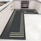 thumbnail image 3 of Alfombrilla de cocina moderna y sencilla con diseño de viento, resistente al agua y al aceite, para la entrada de la puerta, alfombrilla absorbente antideslizante y resistente a la suciedad, 3 of 5