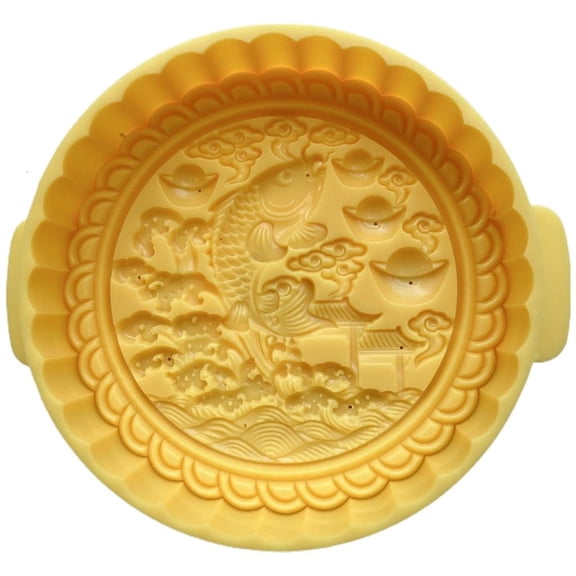 WE-POLUJ Oversized Mooncakes Mold Practical Hand Press Cake Molds for Baking Enthusiasts