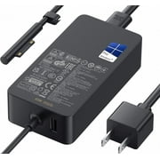 65W Surface Pro Laptop Charger for Microsoft Surface Pro 11, 10, 9, 8, 7+, 7, 6, 5, 4, 3, X, Windows Surface Laptop 6, 5, 4, 3, 2, 1, Surface Go Tablet, Surface Book 3, 2, 1, Support 44W, 36W