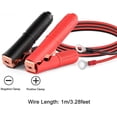 thumbnail image 2 of 2 pinzas de cocodrilo de 30 A, cable puente de 1 m para cargador de batería de coche, 12 V y 24 V, 2 of 5