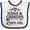 White and Navy, variant on Inktastic Nana and Grandpa Love Me Girls Baby Bib