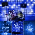 thumbnail image 5 of 3.3ft 10 LED Copper Wire Fairy String Lights Battery Operated for Indoor Home Bedroom Wedding DIY Party Christmas Festival Decorations (Blue), 5 of 9